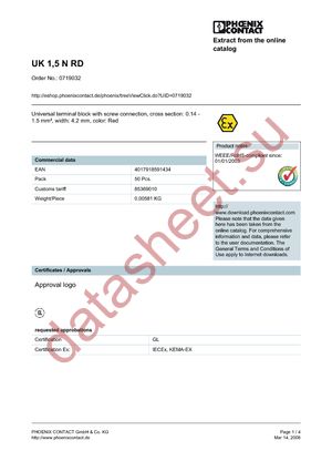 0719032 datasheet  